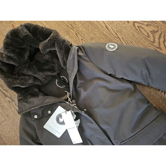 Save The Duck 7 Faux Fur Lined Hood Arctic Long Parka Brown Coat $649, L - Picture 2 of 5